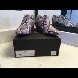 J Crew Snake Print Booties